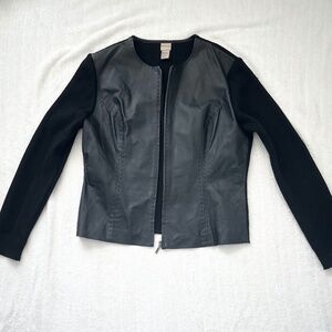 Massini Partial Leather Jacket NWT